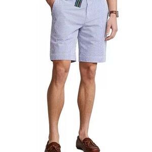 Polo Ralph Lauren Men's 9-1/4-Inch Stretch Classic-Fit Seersucker Shorts Size 33